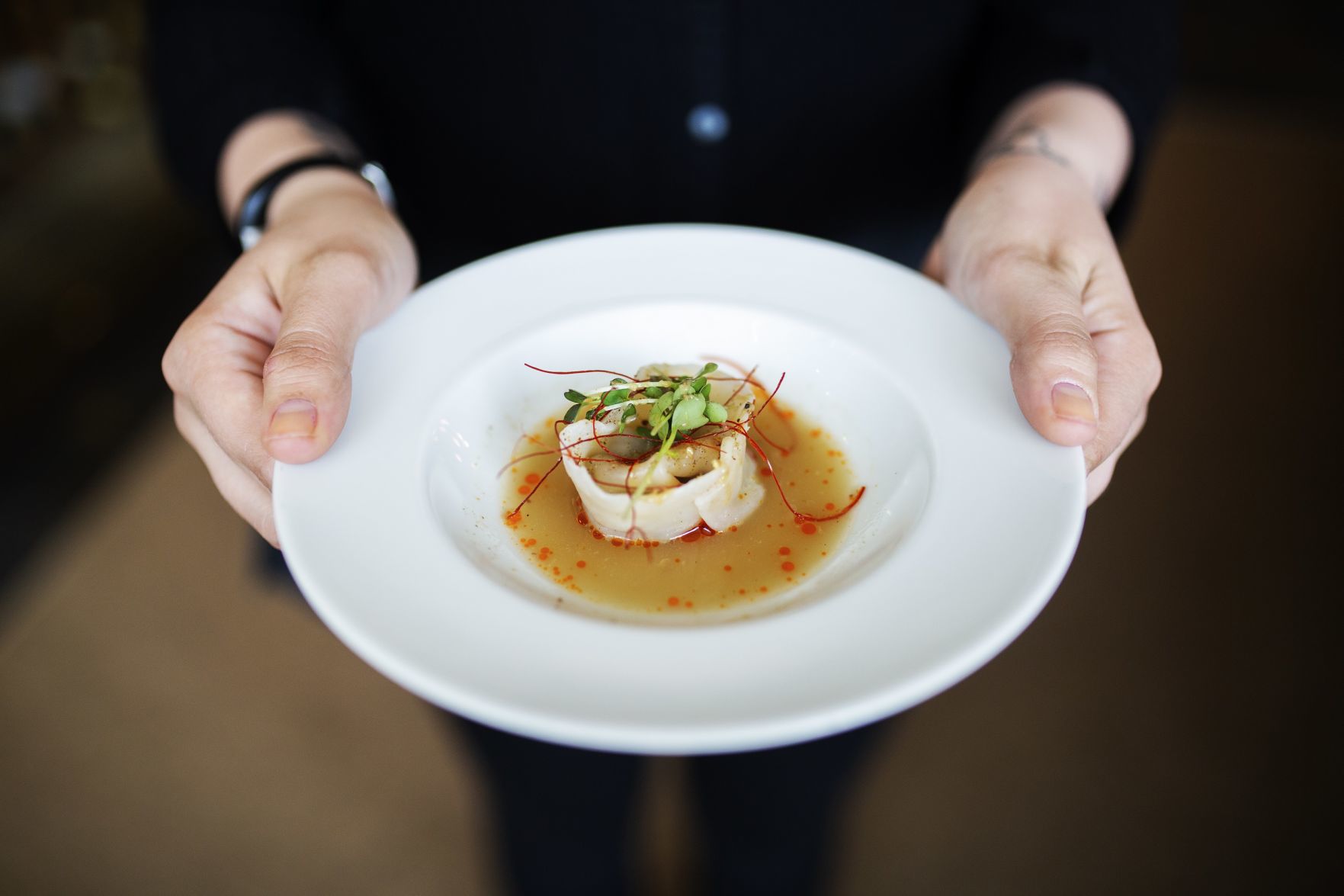 Foie gras dumpling